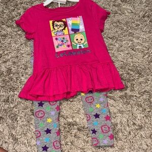Cocomelon T Shirt with matching leggings